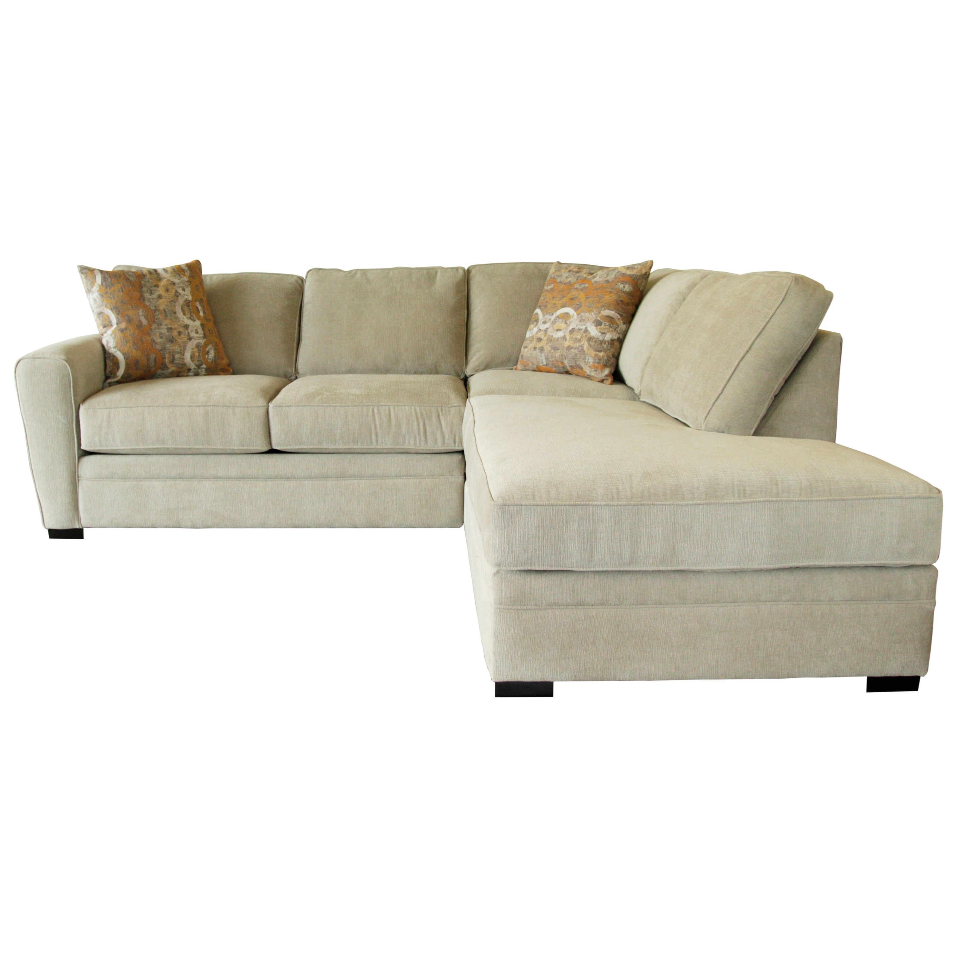 Jonathan Louis Choices Artemis Casual 2Piece Sectional Sofa with Chaise Thornton Furniture